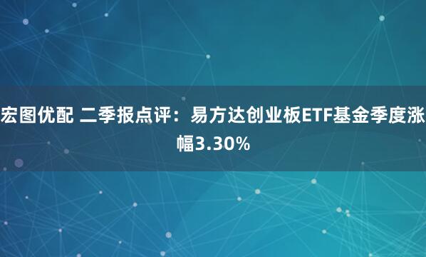 宏图优配 二季报点评：易方达创业板ETF基金季度涨幅3.30%